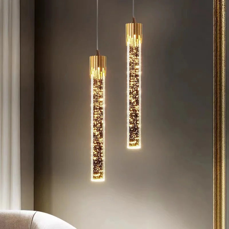 lustre en cristal led moderne pour décoration intérieure créative