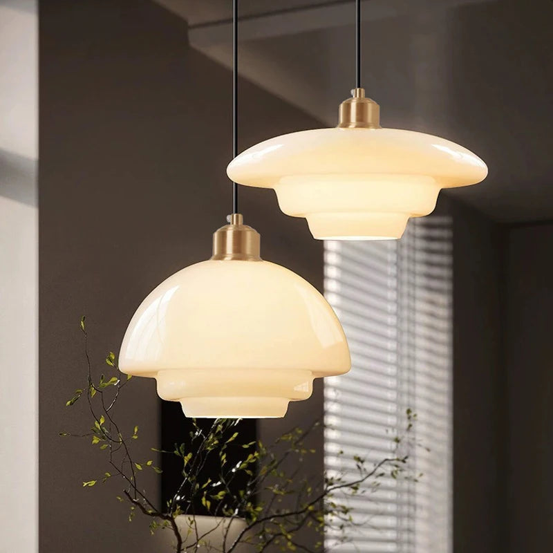 lampe suspendue en verre led moderne nordique décorative