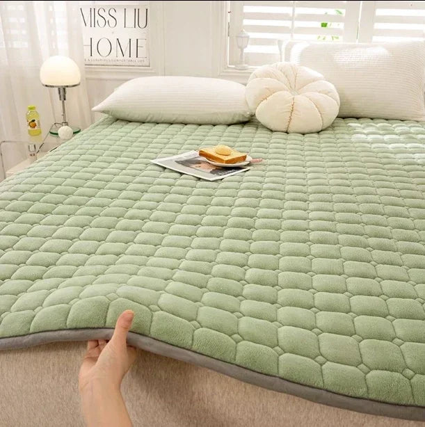 surmatelas en velours chaud pour un confort hivernal