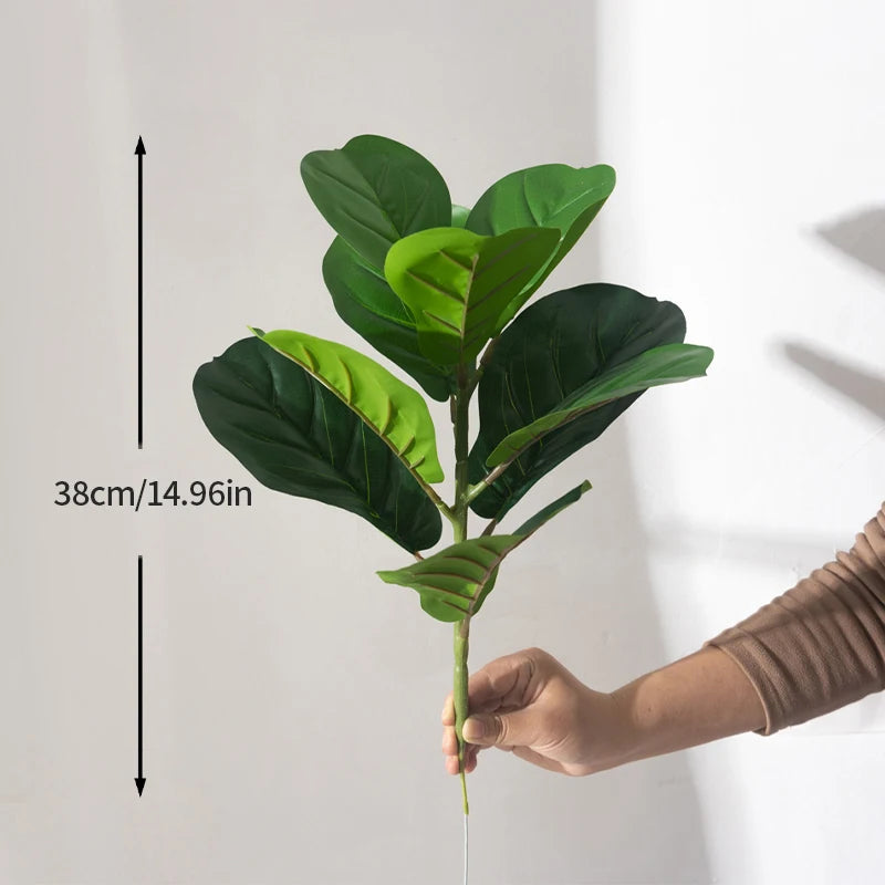 faux ficus arbre artificiel plante tropicale en plastique pour décoration intérieure