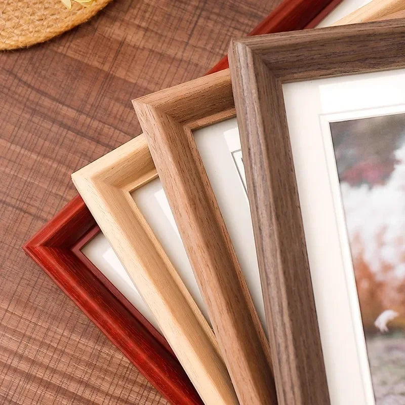 présentoir en bois massif pour cadres photo mariage décoratif