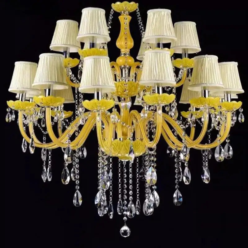 lustre en cristal fantaisie pour mariage moderne élégant