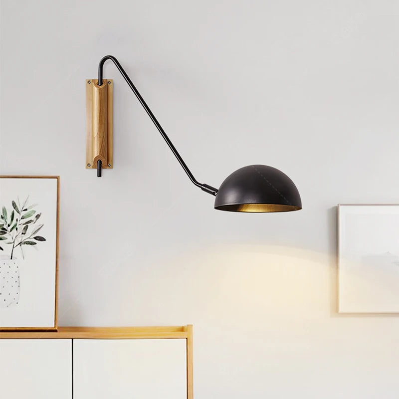 applique murale minimaliste scandinave avec bras pivotant décor intérieur