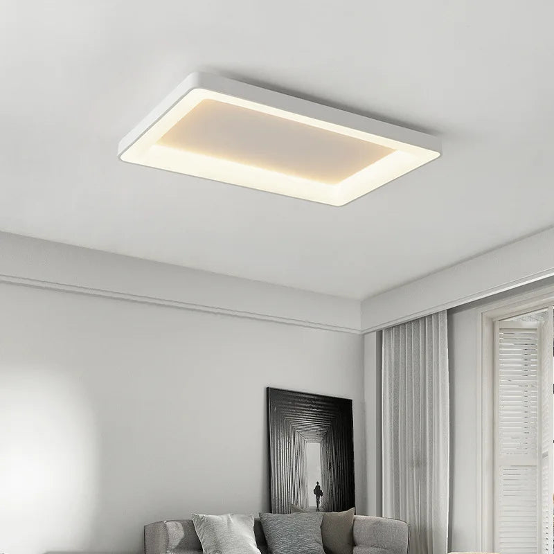 plafonnier led simple rectangulaire pour intérieur moderne