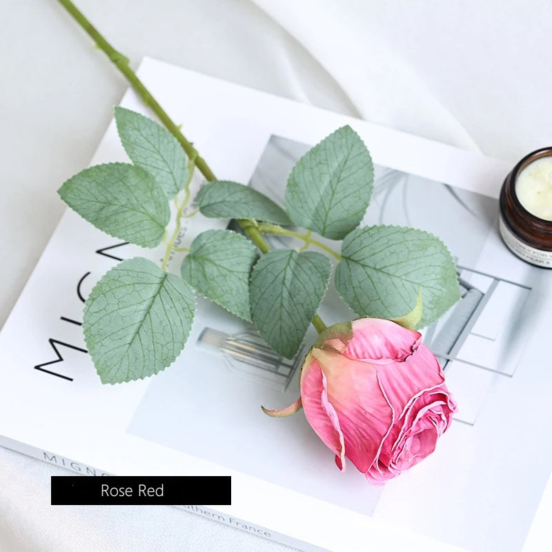 fleur de rose artificielle pour décoration de mariage et table