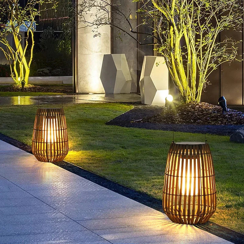 lampadaire solaire étanche pour jardin et espace extérieur