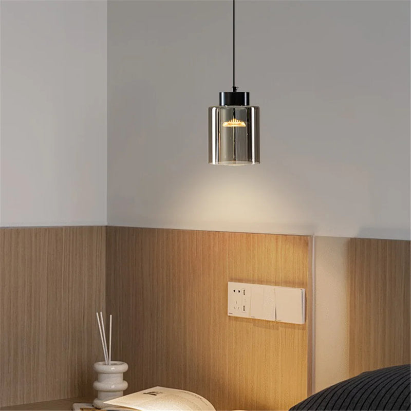 lustre à led tendance en forme de bouteille pour intérieur moderne