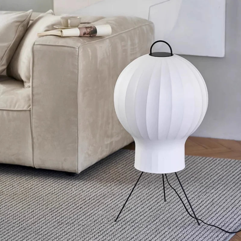 Jellyfish Floor Lamp Silk Standing Light Table Lamps for Bedroom Beside