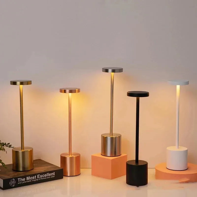 Touch Sensor Desktop Night Light USB Charging Wireless Reading Lamp Creative Ambient Light for Bedroom,Living Room,Restaurant