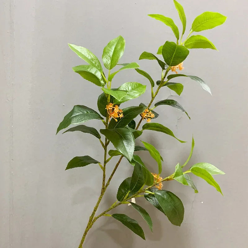 lot de 6 plantes artificielles en soie osmanthus pour décoration commerciale