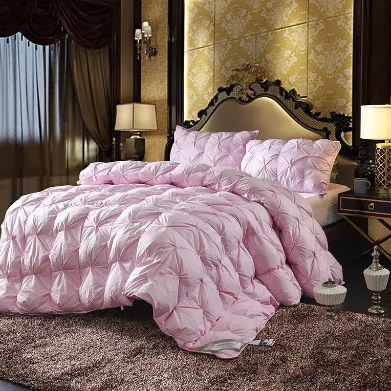 couette en duvet d'oie super chaude de luxe douce