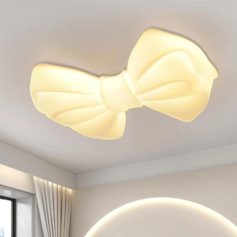 plafonnier led moderne à nœud papillon pour décoration intérieure enfant