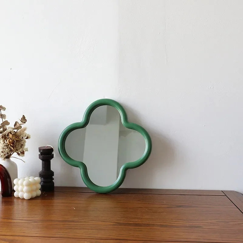 miroirs décoratifs en bois sur pied pour la vanité