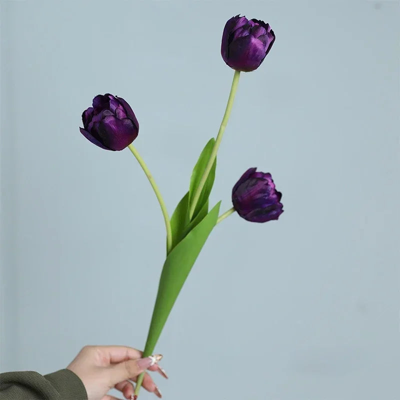 fleurs artificielles tulipes en soie décoratives pour toutes occasions