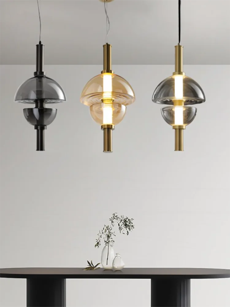 lustre en verre design nordique pour espace moderne