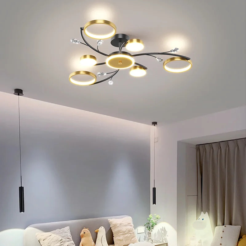 lustre led style nordique décoration maison luminaire suspendu