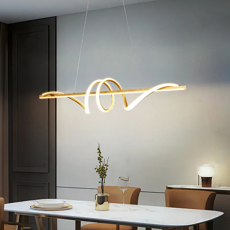 suspension moderne avec lumières led réglables design élégant décor intérieur