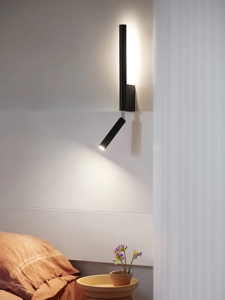 lampe de chevet murale moderne minimaliste nordique avec interrupteur réglable