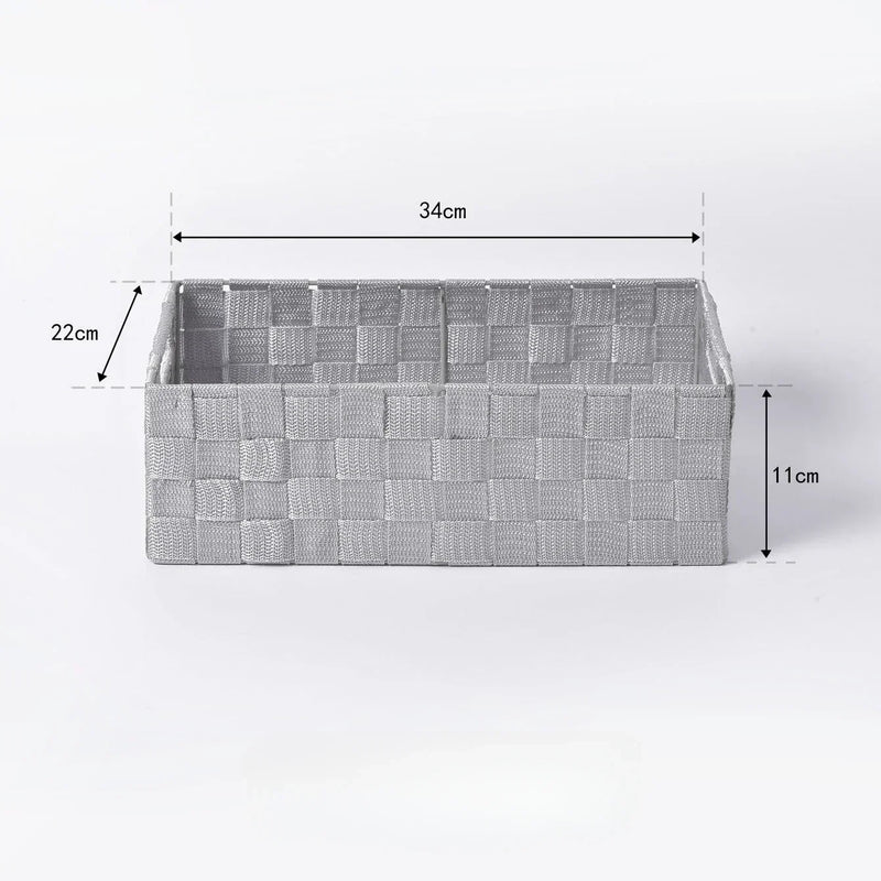 panier de rangement tissé simple et polyvalent pour divers objets