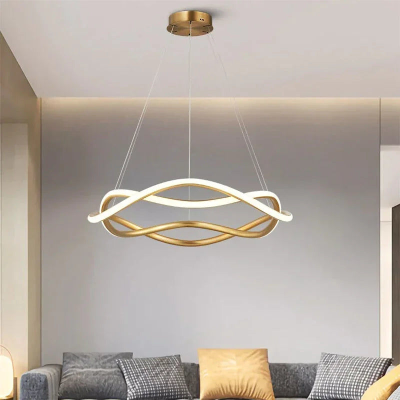 suspension LED design moderne idéale pour décoration intérieure