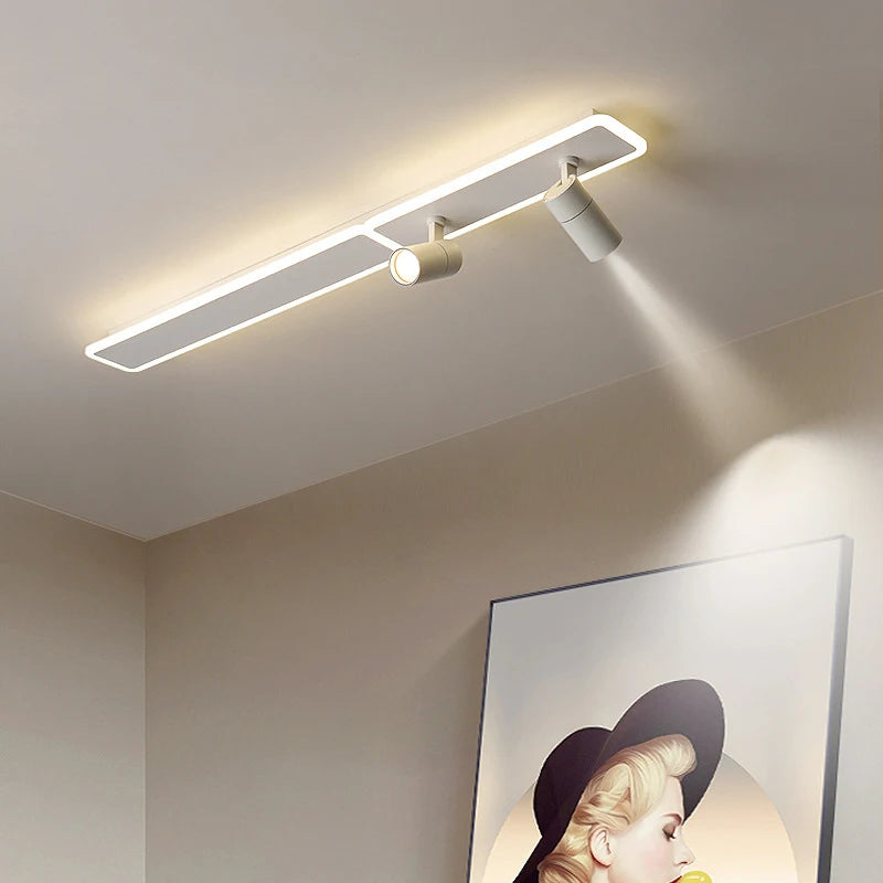 plafonnier led moderne avec projecteur pour intérieur décoratif