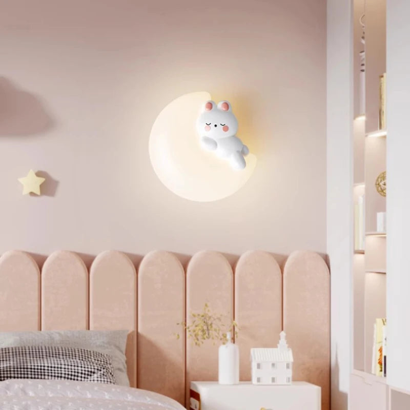 applique murale lapin mignon pour chambre enfant décoration moderne