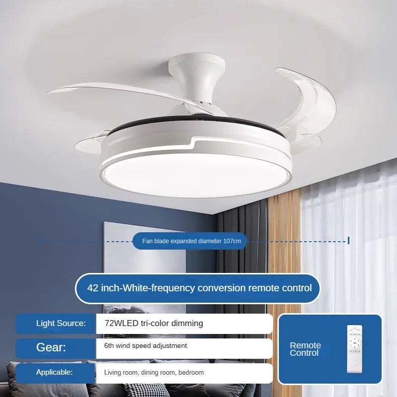 ventilateur led invisible moderne pour décoration intérieure élégante