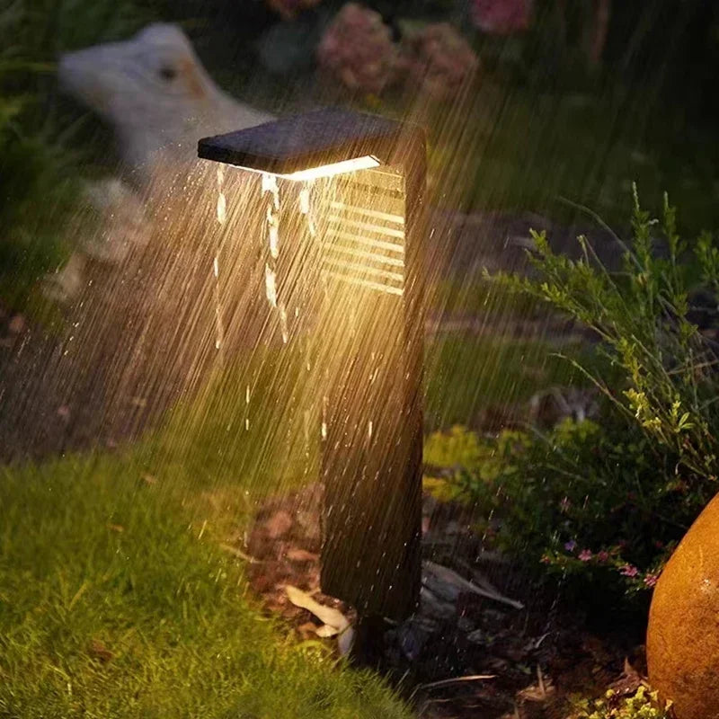 Le jardin solaire allume l'extérieur étanche lumière LED décoration voie paysage borne solaire pelouse lumières pour cour passerelle 2200mAh