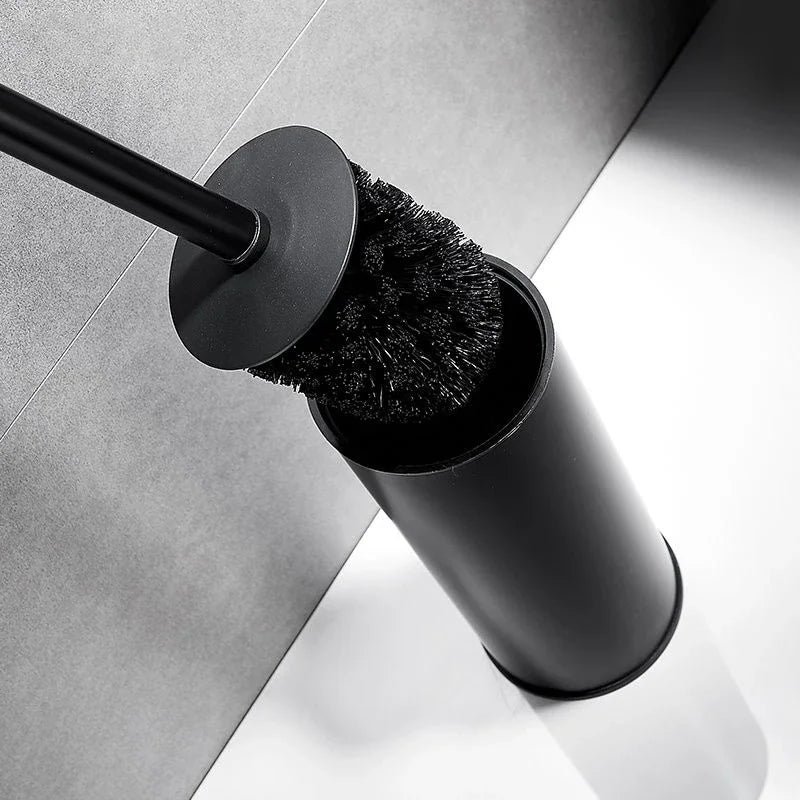 brosse de toilette de luxe en acier inoxydable pour salle de bain