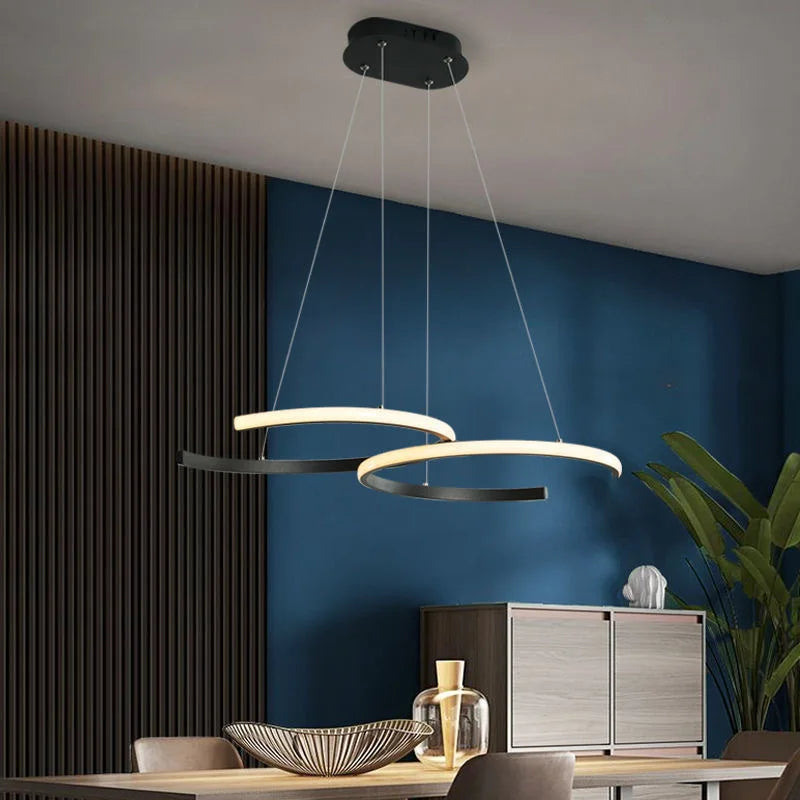 lustre minimaliste design nordique pour intérieur contemporain