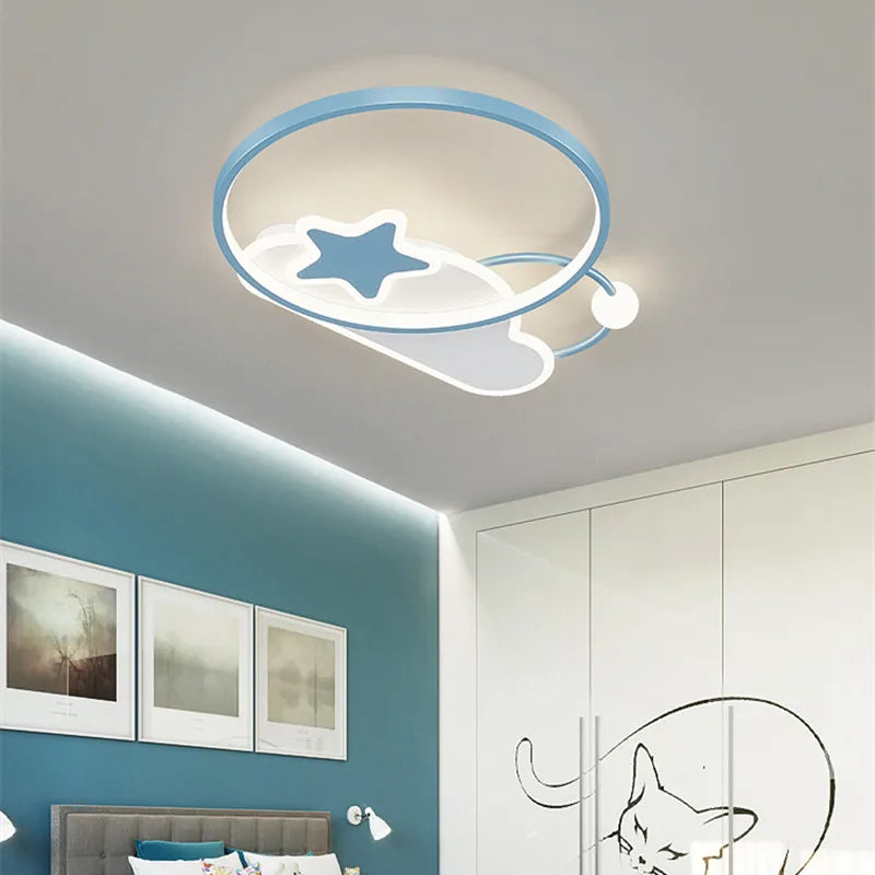 plafonnier led étoile lumineux décoratif chambre enfant dessin animé