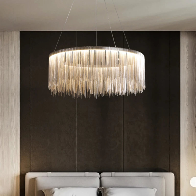 lustre led postmoderne en aluminium style nordique pour espaces créatifs