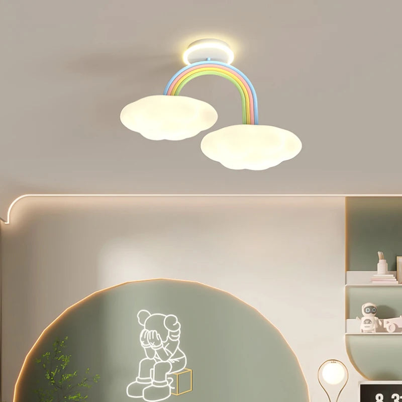 lustre mignon pour chambre d'enfants en style princesse et nuage