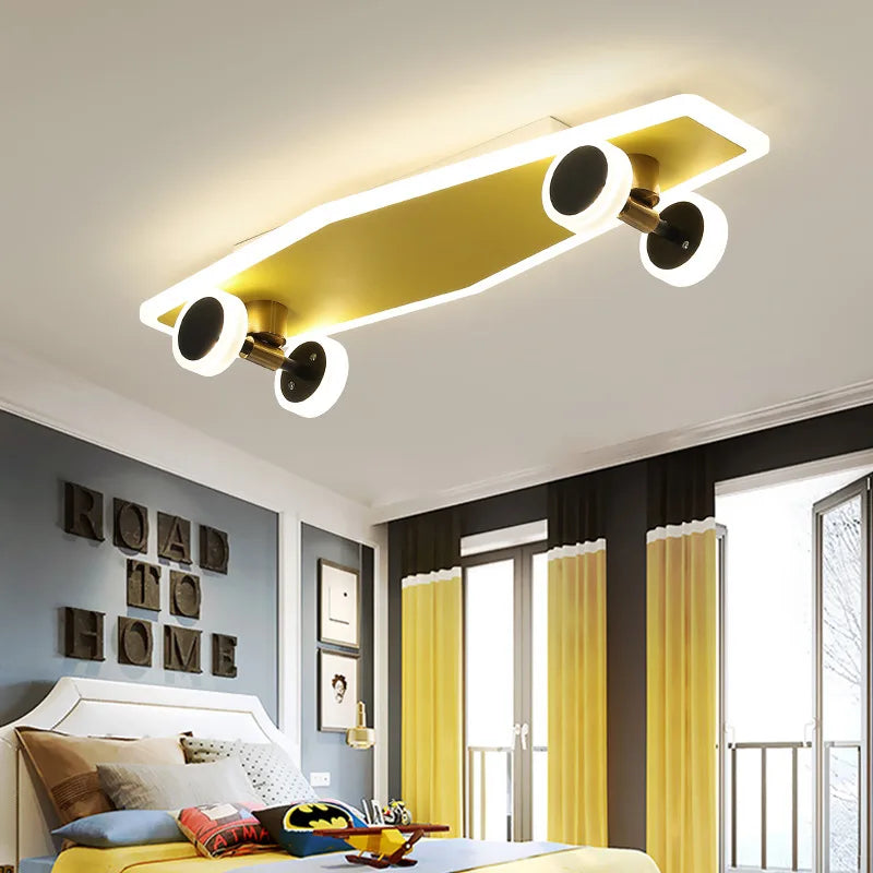 plafonnier scooter boy lampe décorative pour chambre enfant