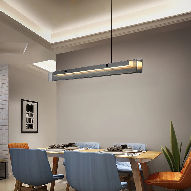 suspension à led minimaliste moderne pour bar bureau et cuisine