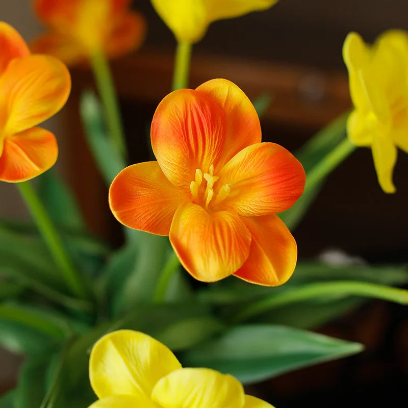 fleurs de tulipe artificielles pour décoration de mariage et jardin