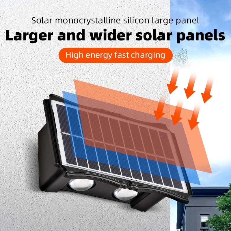 applique murale extérieure solaire étanche avec interrupteur automatique