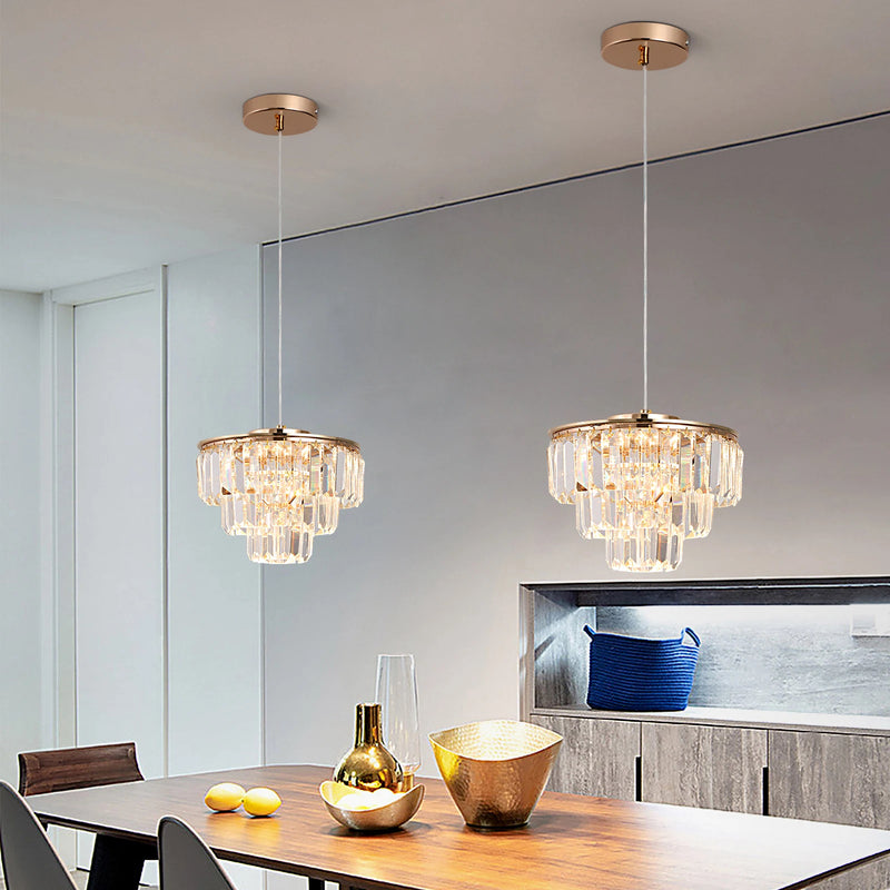 Cristal K9 LED plafonnier moderne suspension lumière maison déco suspendus luminaires cuisine salle à manger salon lustre lampes