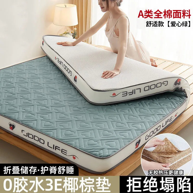 matelas doux en coton coco avec protection ergonomique pour le dos