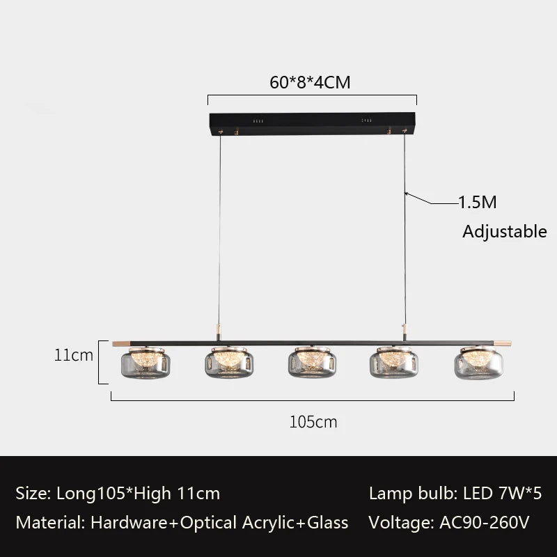 lustre minimaliste italien haut de gamme pour éclairage moderne