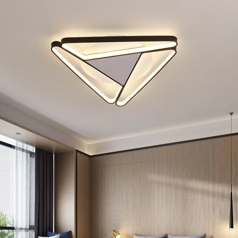 2023 Modern Triangular Aluminum LED Chandelier, Living Room Bedroom Chandelier, Home Decoration Kitchen Chandelier