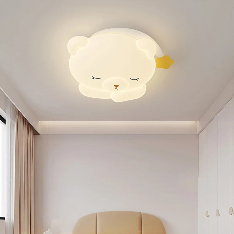 plafonnier ours mignon lampe pour chambre d'enfant moderne et romantique