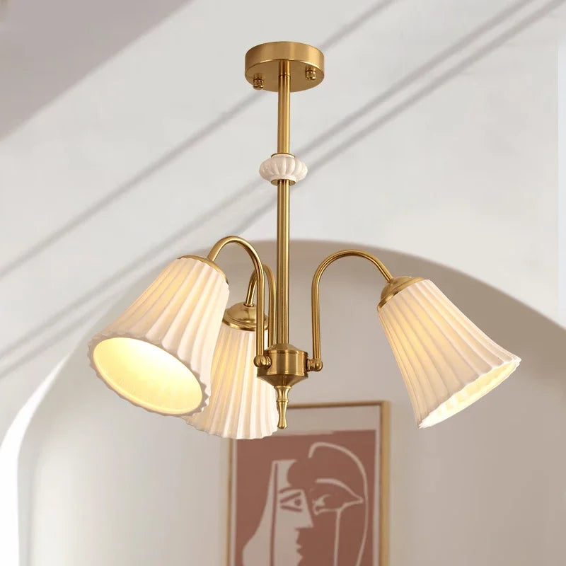 lustre en céramique style nordique moderne pour intérieur élégant