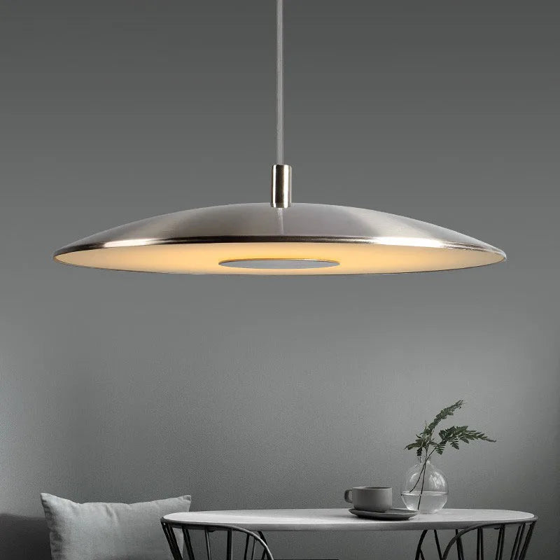 suspension nordique en fer design led pour intérieur élégant