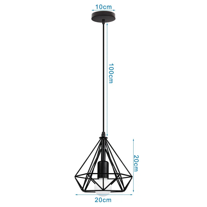 suspension rétro industrielle style loft vintage pour intérieur