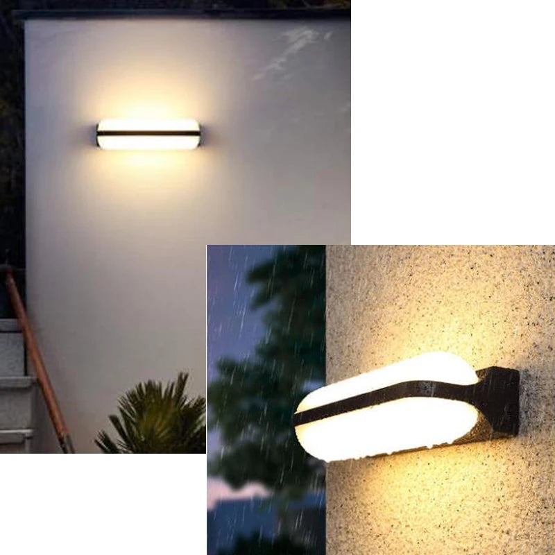 applique murale led étanche double tête pour extérieur