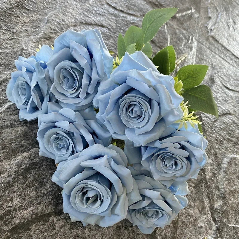 bouquet de roses artificielles décoratives pour événements et salles