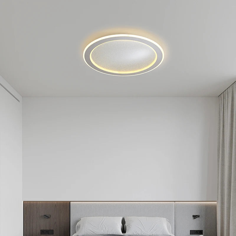 plafonnier led moderne en forme danneau pour décoration intérieure