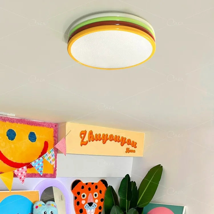 plafonnier led pour enfant protection des yeux éclairage multicolore