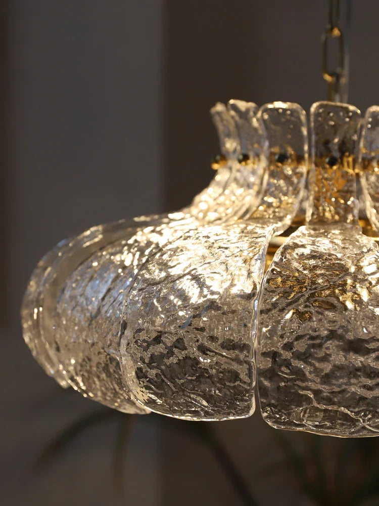 lustre rétro en verre style américain pour décoration intérieure